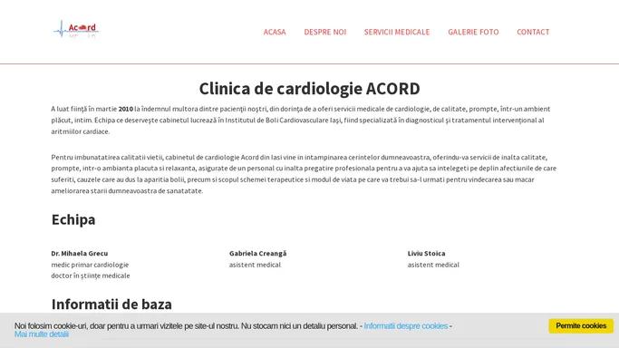 Clinica de cardiologie ACORD Iasi | Cardio Acord