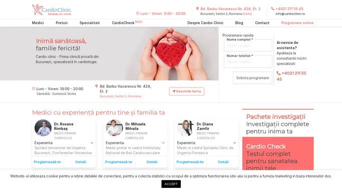 Cardio Clinic: Clinica Cardiologie Bucuresti