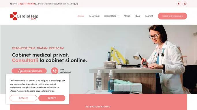 Cabinet medical privat cu medici profesionisti Cardio Help Team