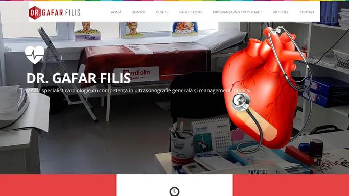 Dr. Filis Gafar - medic cardiolog in Constanta -