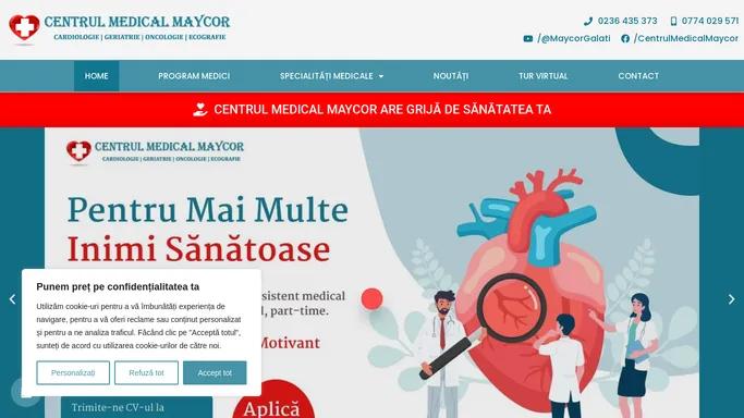 Cardiologie | Ecografie | Centrul Medical Maycor Galati