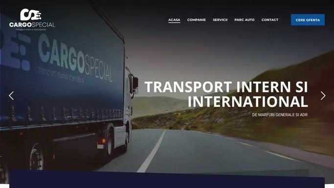 Cargo Special – Transport Intern si International