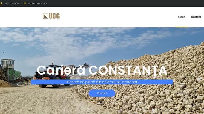 Piatra sparta Constanta - Cariera Piatra - Cariera UCG