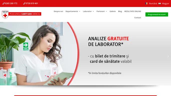 Policlinica Targu Mures - 33 ani de experienta | Carit-San Medical