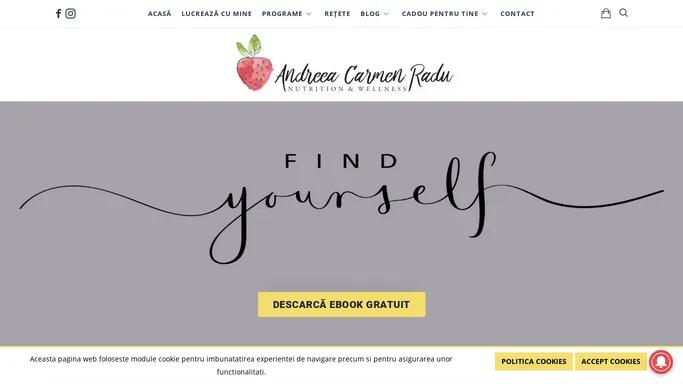 Andreea Carmen Radu - Nutrition & Wellness Coach