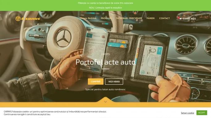 CARMIS - Portofel talon auto, brelocuri auto si accesorii