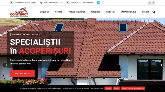 CARP CONSTRUCT | Sisteme profesionale pentru acoperisuri