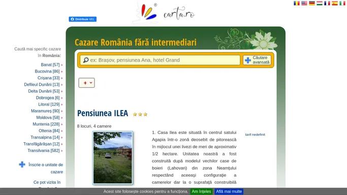 Cazare Romania fara intermediari - harta, tarife si rezervari