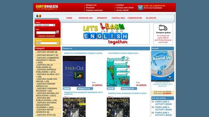 CARTEENGLEZA.RO - Magazin Online Carti