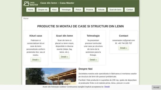 Producator de case cu structura de lemn