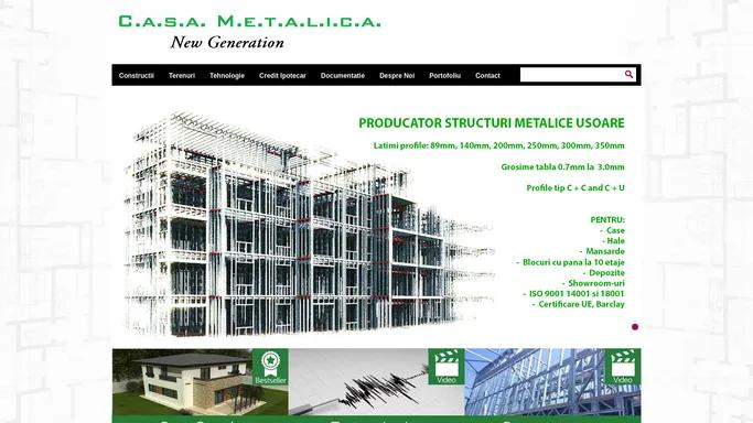 Casa Metalica | Constructii case pe structura metalica, proiecte case