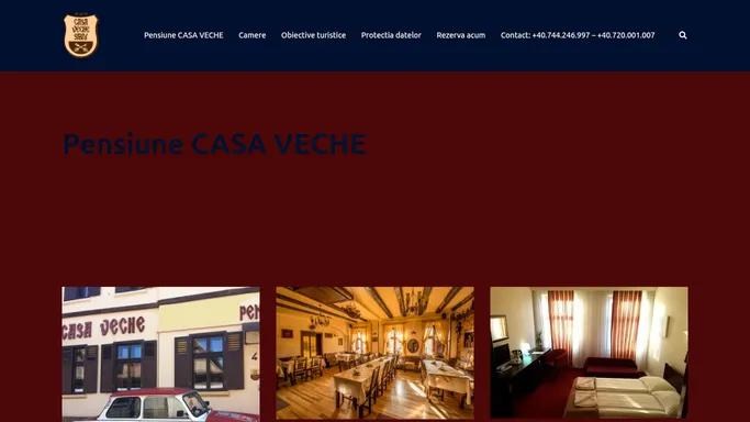 Pensiune Casa Veche Sibiu – Contact: +40.744.246.997 – +40.720.001.007
