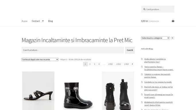 Magazin Incaltaminte si Imbracaminte la Pret Mic Model 2024 - catalishop.ro