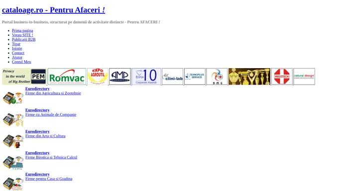 Cataloage.ro - Portal pentru Afaceri!