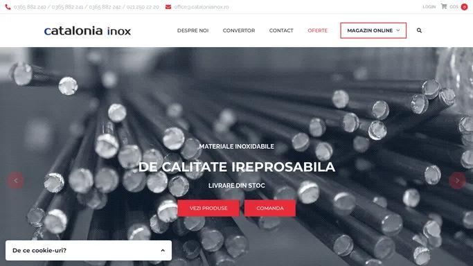 Catalonia Inox - Magazin online materiale inoxidabile, INOX