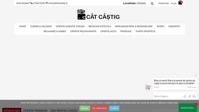 CatCastig.ro: Site Vouchere, Promotii si Reduceri pana la 90%