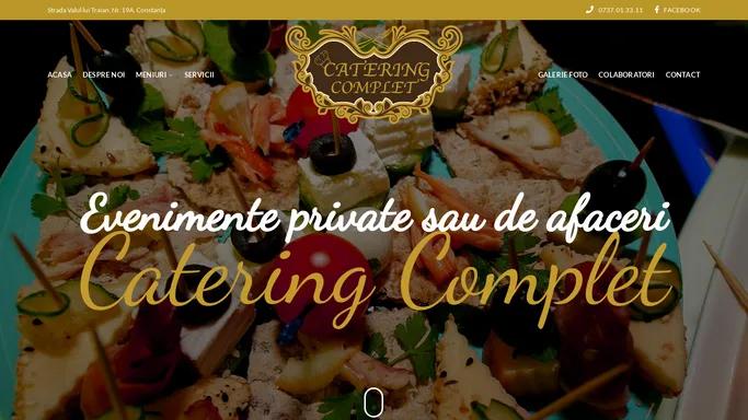 Catering Complet - Servicii complete de catering Constanta