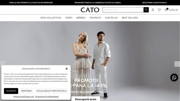 CATO - BRAND ROMANESC DE IMBRACAMINTE. DE LA 1998.