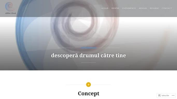 descopera drumul catre tine