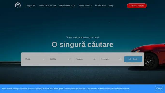 CautiMasina.ro - Gasesti cele mai multe anunturi auto cu masini noi si second-hand de vanzare in Romania. O singura cautare. Adauga Anunturi auto GRATUIT.