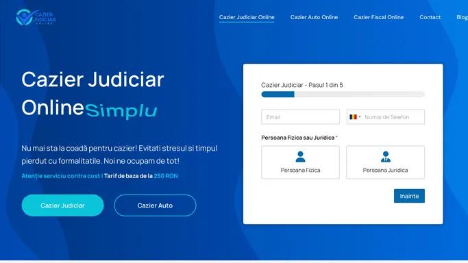 Cazier Judiciar Online - Obtine Cazierul Fara Deplasari!