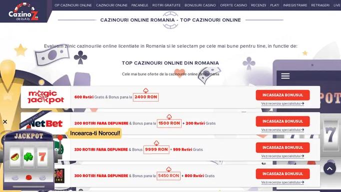 Cazinouri Online - Oferte Jocuri de Noroc Online | CazinoZ.ro