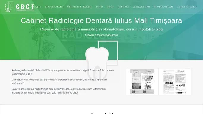 Radiologie Dentara Iulius Mall Timisoara: CBCT