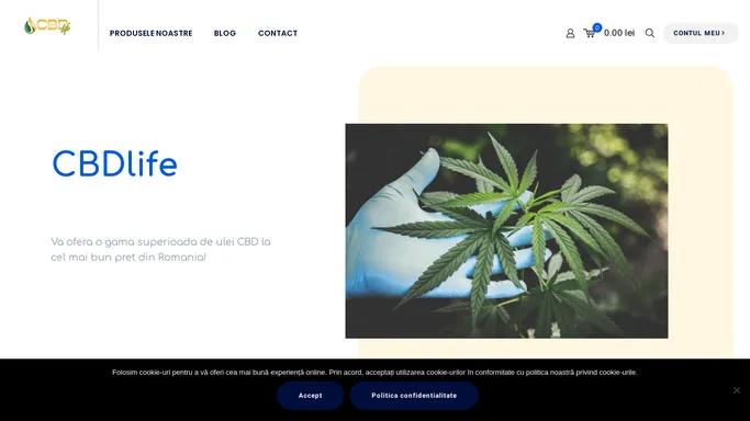 Home - Ulei CBD din plante de cannabis organice