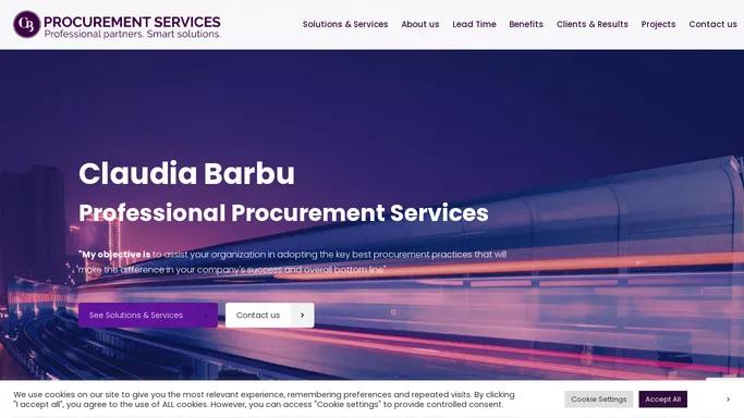 Claudia Barbu – CB PROCUREMENT