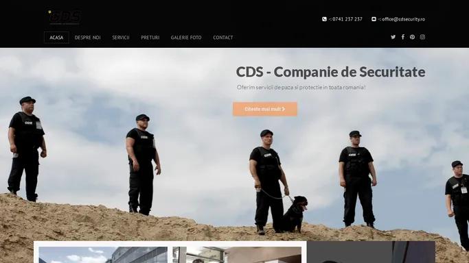 CDS – Compania de Securitate – Un simplu sit WordPress