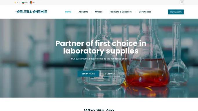 Celera Chemie – Partner of first choice in laboratory supplies