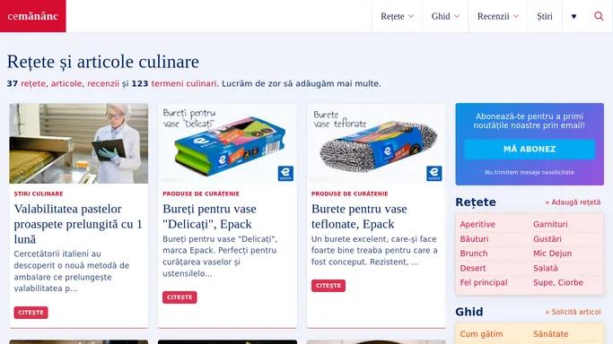 Ce Mananc - Retete mancare si informatii culinare