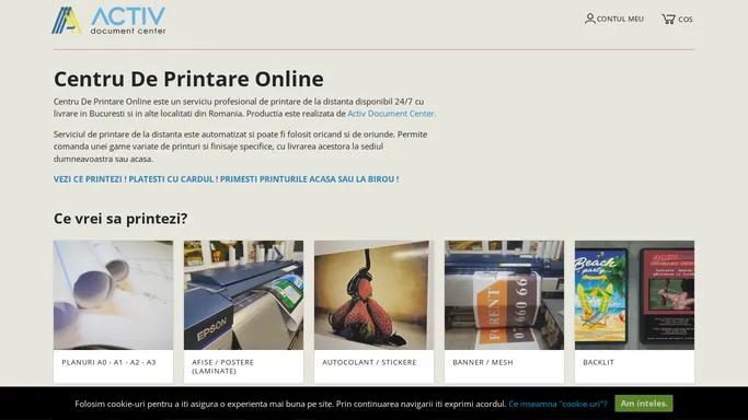 Centru De Printare, Servicii De Printare Online