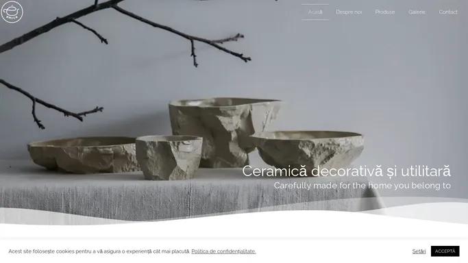 Acasa - Ceramica utilitara si decorativa