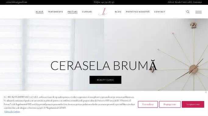 Cerasela Bruma Beauty Clinic Micropigmentare, Epilare definitiva, Tratamente cosmetice...