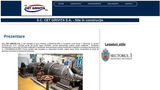 S.C. CET GRIVITA S.A. - Site �n construc?ie