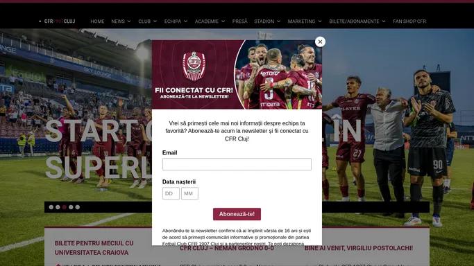 CFR 1907 | Site-ul oficial al echipei CFR 1907 Cluj