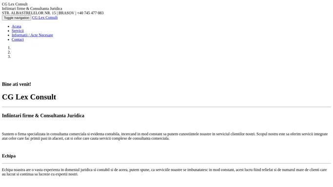 CG Lex Consult - Acasa
