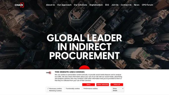 Chain IQ | Global leader in indirect procurement services