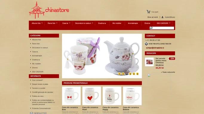 Magazin online de decoratiuni interioare si cadouri pentru casa - Chinastore.ro