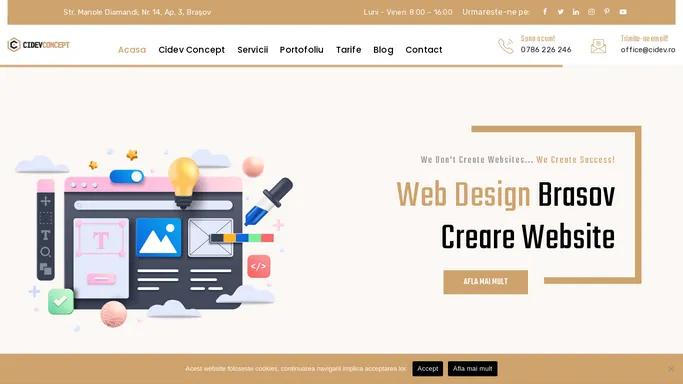 Creare Site Brasov - Web Design - SEO - Creare Logo - Cidev