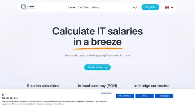 Cipher - The IT Salary Calculator in Romania