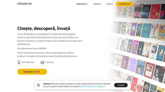 Citeste.ro - Audiobooks, Ebooks si rezumate in limba romana