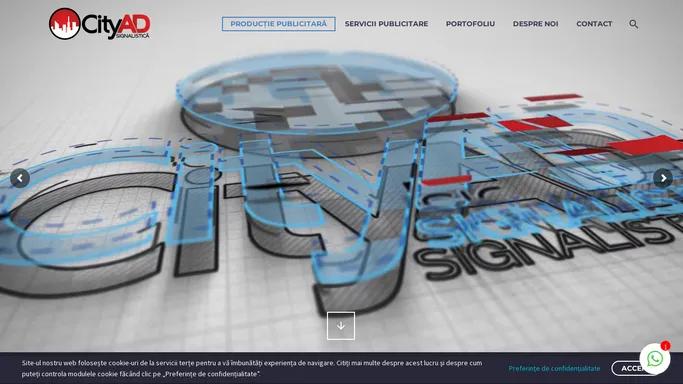 Productie publicitara, firme luminoase, litere volumetrice, standuri, CityAD