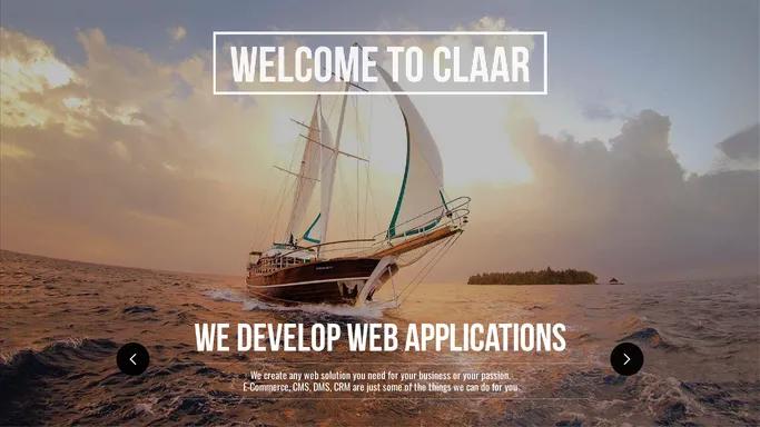 Claar Solutions - developer of web solutions for your business or your passion