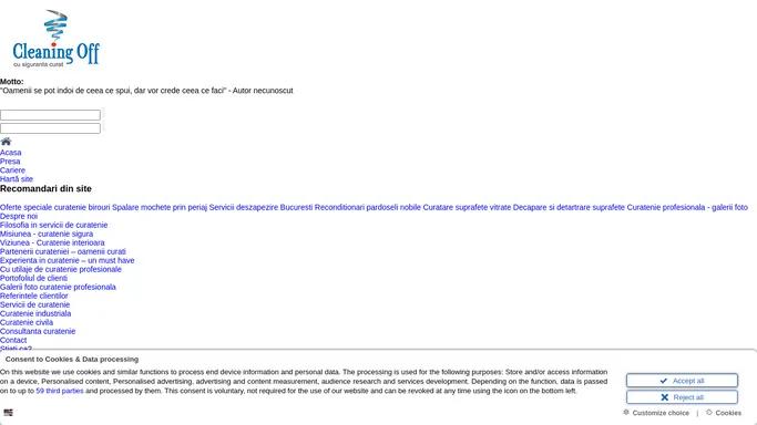 Cleaning Off firma de curatenie / cleaning-off.ro