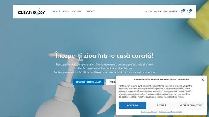 Solutii complete de curatenie - Cleanolux