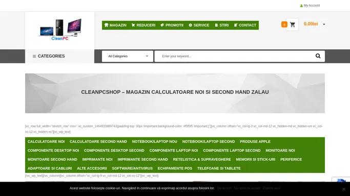 CleanPCshop - Magazin calculatoare noi si second hand Zalau