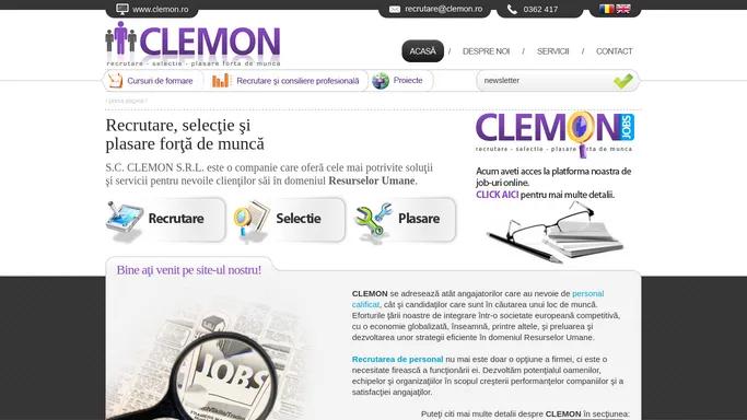 CLEMON - Recrutare, selectie si plasare forta de munca