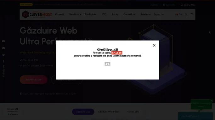 Clever-Host | Gazduire Web, Domenii, VPS, Game Hosting